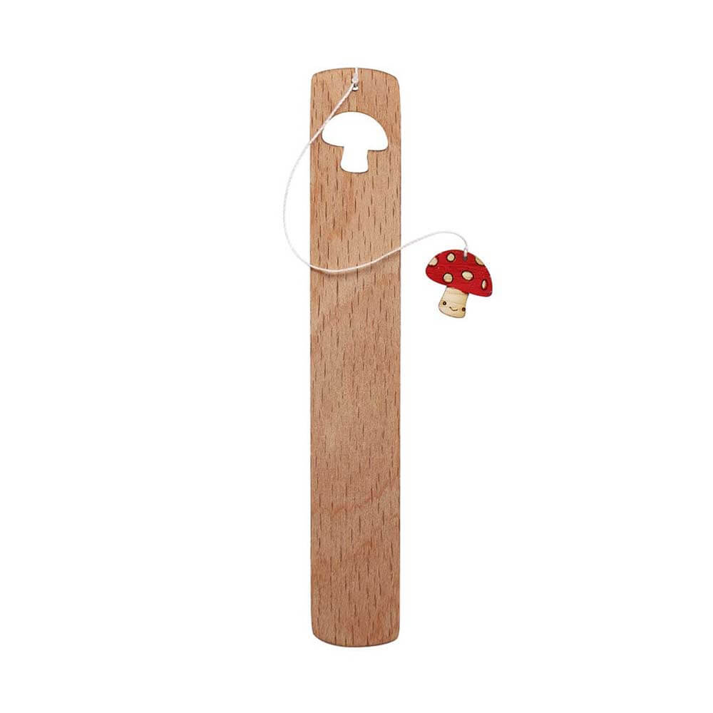 نشانک چوبی ساده طرح قارچ چوب الف مدل S19