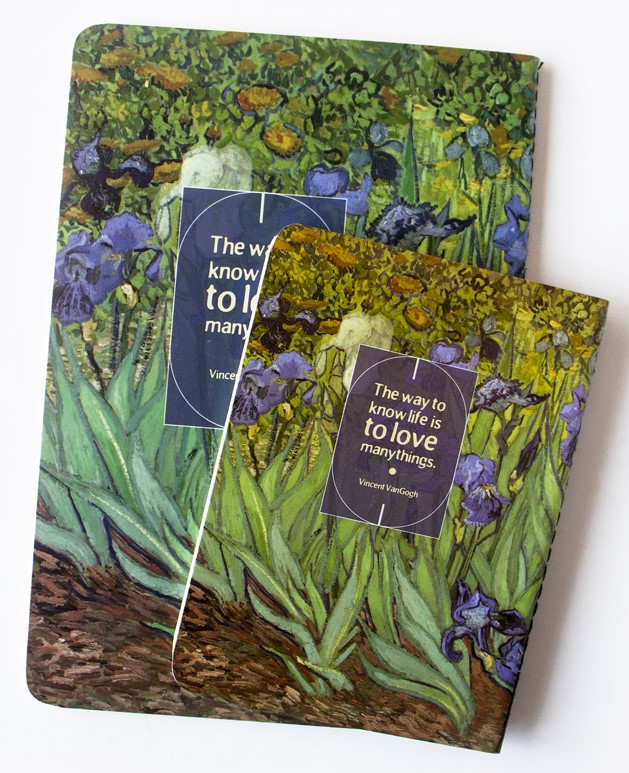 دفتر فانتزی ته دوخت A6 Irises(هیرمند)
