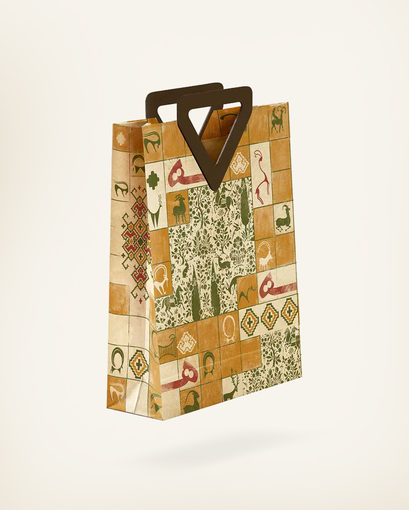 X BAG بگ دسته دار کرافت سایز چهار 2021104026