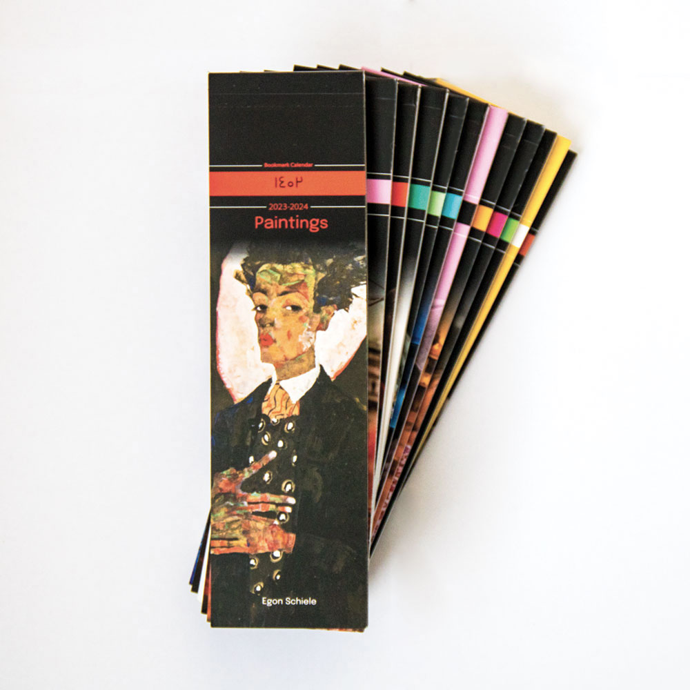 تقویم بوکمارکی 1402 مدل Painting(هیرمند)