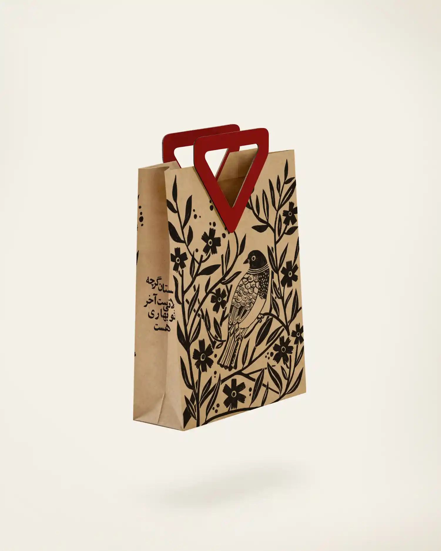 KRAFT BAG بگ دسته دار کرافت سایز دو 202112068