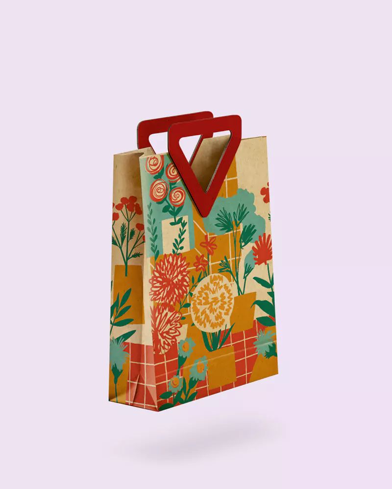 X BAG بگ دسته دار کرافت سایز سه 2021103038