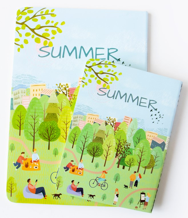 دفتر فانتزی ته دوخت A6 SUMMER(هیرمند)